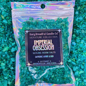 Imperial Obsession Sizzling Room Salt Crystal Potpourri: Saffronic Amber & Oud